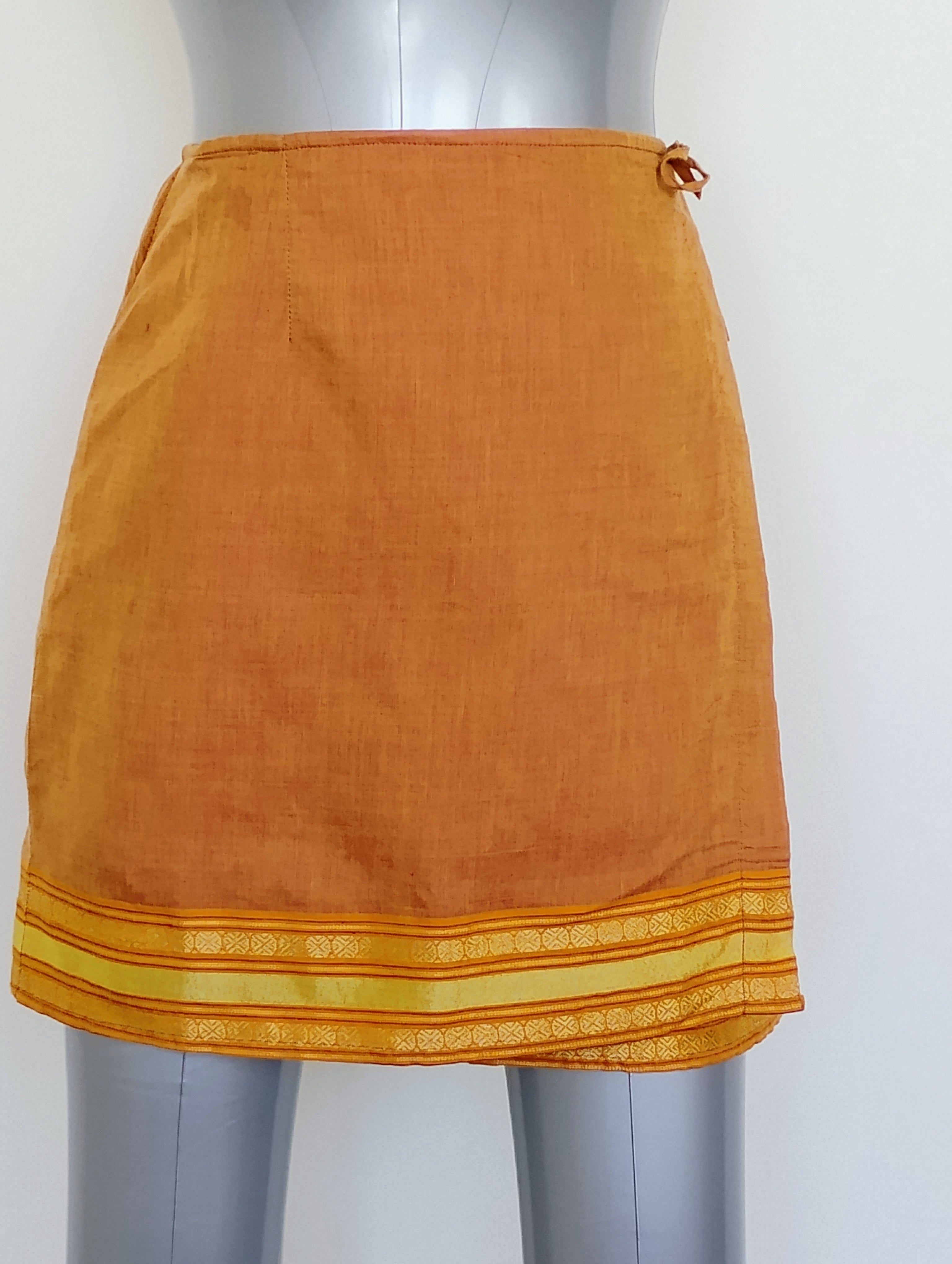 American Eagle Cotton Wrap Skirt – Above-the-Knee Adjustable Fit