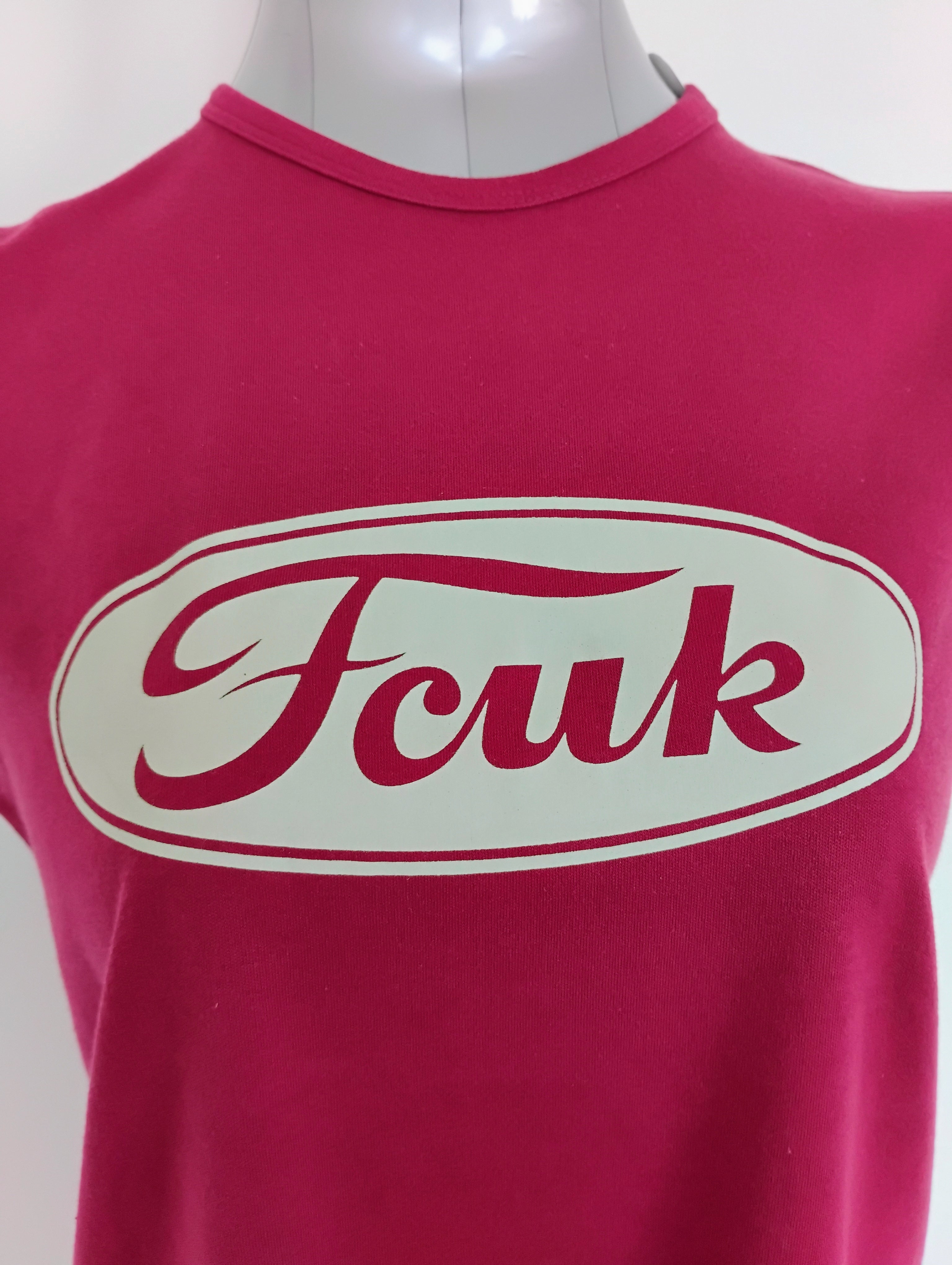 French Connection Wide Strap Tank Top – FCUK Logo | 100% Cotton, Made in USA