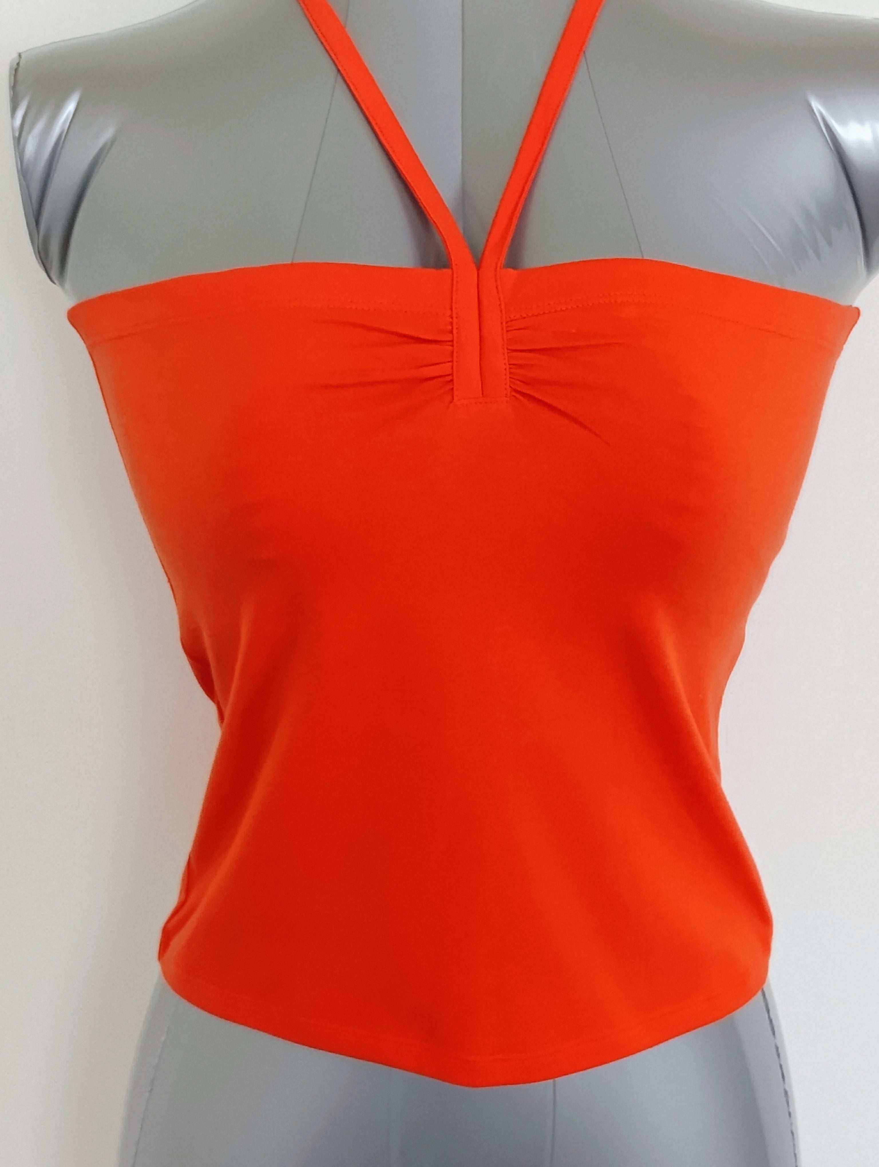 French Connection Cotton-Elastane Halter Top – Fitted Women’s Summer Top